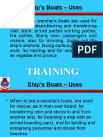Ship's Boats - Uses: Training