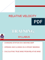 Relative Velocity: Training