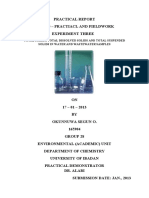 Total Solids, Total Dissolved Solids and Total Suspended Solids in Water and Wastewater Samples