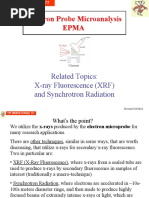 Electron Probe Microanalysis Epma: Related Topics: X-Ray Fluorescence (XRF) and Synchrotron Radiation