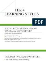 Chapter 4 Learning Styles