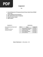 Assignment: Dr. Gazi Mohammad Hasan Jamil SL No. Name Student ID