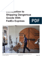 Introduction To Shipping Dangerous Goods With Fedex Express: January 2022