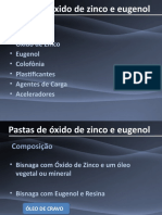 Óxido de zinco e eugenol pasta composição