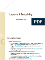 Lecture 3: Probability: Changwon Yoo