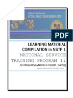 Learning Material Compilation in NSTP 1: National Service Training Program 1