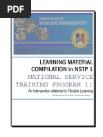 Learning Material Compilation in NSTP 1: National Service Training Program 1