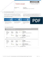 Ticket & Receipt: Your Travel Information