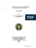 Analisis Kadar Sulfat (So) Pada Air Minum Isi Ulang Dengan Metode Spektrofotometri