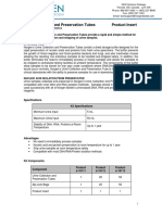 Urine Collection and Preservation Tubes Product Insert