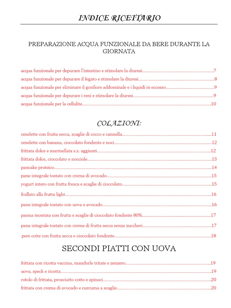 Ricette Funzionali | PDF
