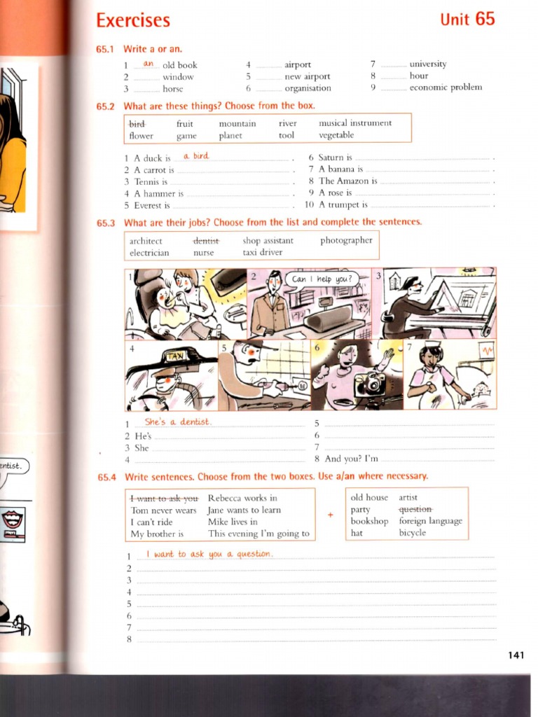 Units 65 69 70 71 72 73 - Use of Articles - Exercises | PDF