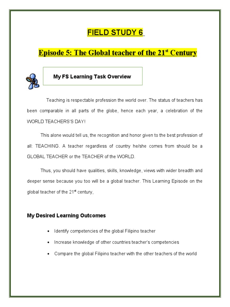 Global Competencies for 21st Century Teachers | PDF | Teachers | Learning