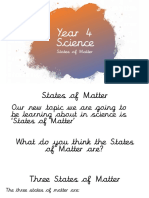 Year 4 Science States of Matter Slides