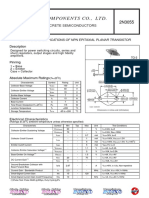 DC COMPONENTS CO., LTD. Technical Specifications of NPN Epitaxial Planar Transistor 2N3055