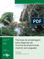 Técnicas de coleta de amostras para diagnóstico da murcha-de-phytomonas em coqueiro