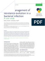 Clinical Management of Resistance Evolution in A Bacterial Infection A Case Study