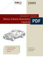 Motor Vehicle Manufacturing in Czech Republic: Market Brief