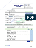 Propuesta Técnica Económica: I. Datos Generales