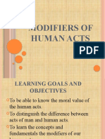 Lesson 3 Modifiers of Human Acts