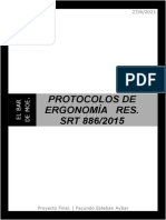 Protocolos de Ergonomía Res. SRT 8862015