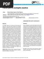 Esofagitis Causticas