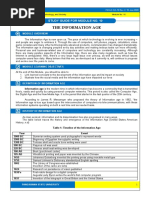 The Information Age: Study Guide For Module No. 10