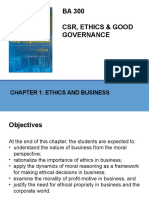 BA 300 CSR, Ethics & Good Governance: Chapter 1: Ethics and Business