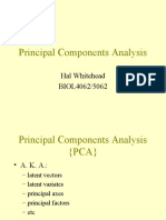 Principal Components Analysis: Hal Whitehead BIOL4062/5062