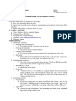 Name: Jey Ann R. Del Rosario Date: - Course & Year: BSBA IV Rating: A Semi-Detailed Lesson Plan in Grammar (Grade-9) I. Objectives