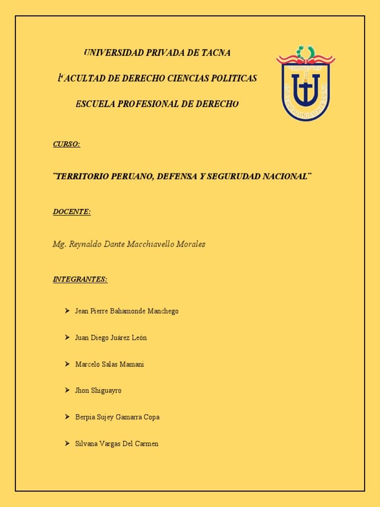 Análisis De La Ley De Seguridad Y Defensa Nacional Pdf Derecho