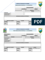 Formato Cancelación de Matrícula