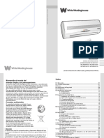 Silo - Tips - Manual de Instrucciones Acondicionador de Aire Split wcws094tv2 wcws124tv2 wcws184tv2 wcws224tv2