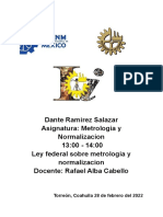 Ley Federal Sobre Metrologia Y Normalizacion _ Dante Ramirez Salazar _ 21131257