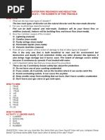 Disaster Risk Readiness and Reduction Module 9 - The Elements of Fire Triangle What'S in