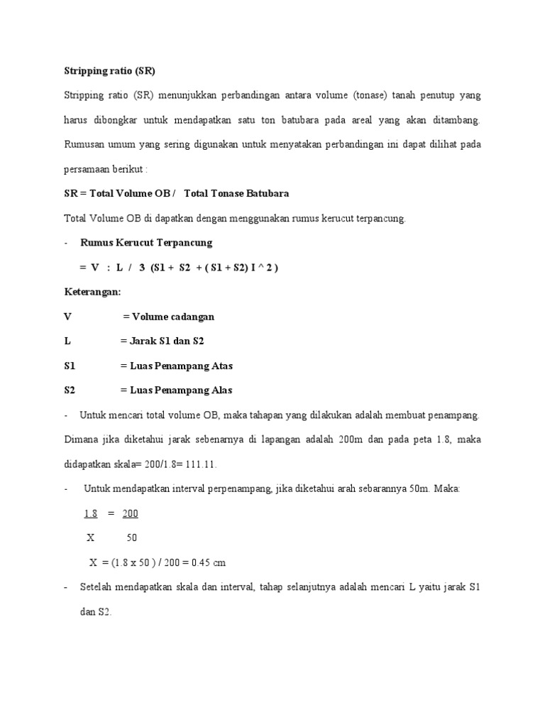 Stripping Ratio PDF