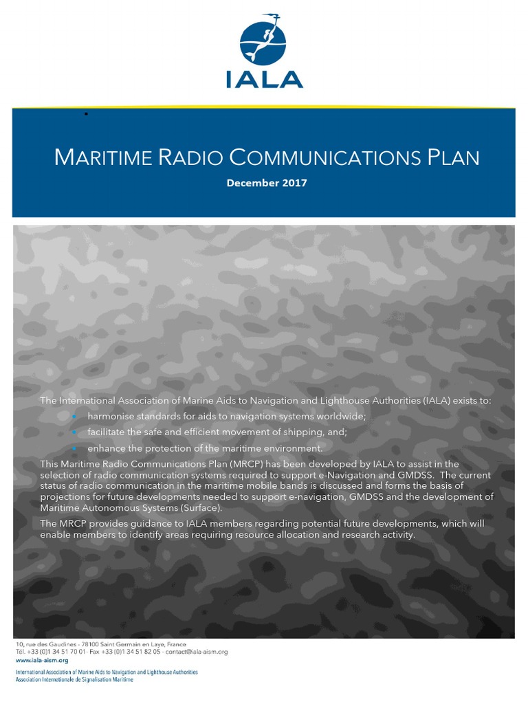 IALA Maritime Radio Communications Plan MRCP Ed 3 Dec2017 Download