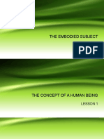 THE EMBODIED SUBJECT PPT Module 3