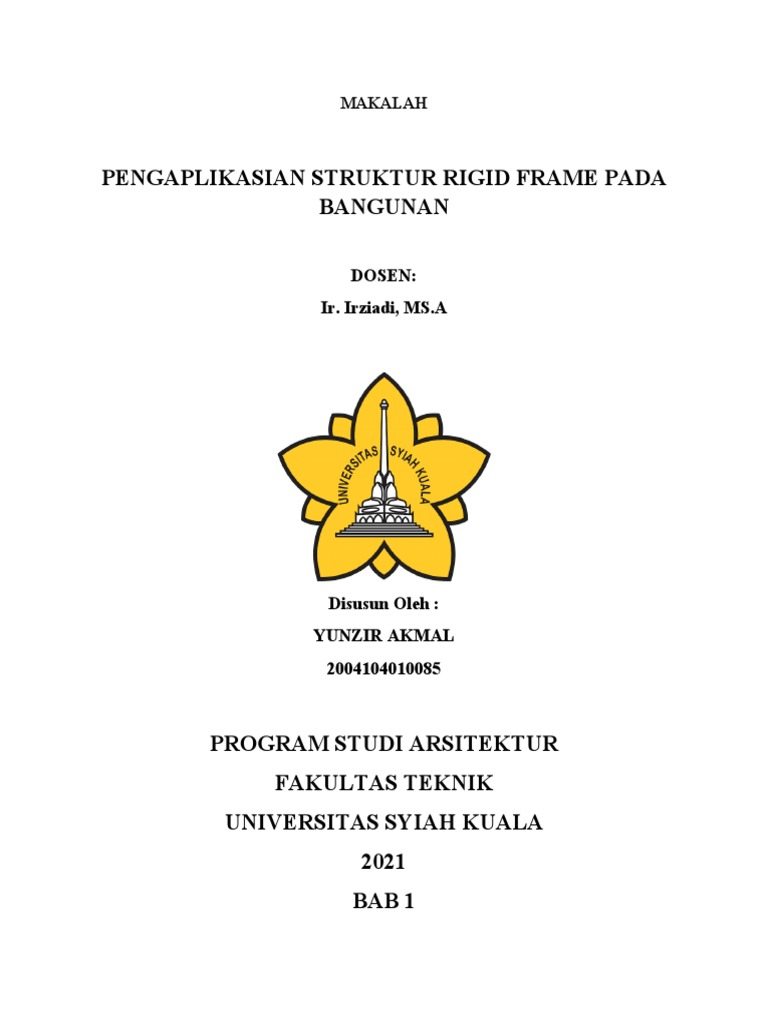 Struktur Rigid Frame dalam Arsitektur | PDF