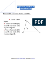 Segments Droites Et Constructions Exercice 13 Sixieme