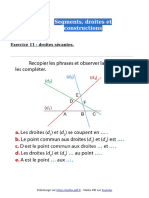 Segments Droites Et Constructions Exercice 11 Sixieme