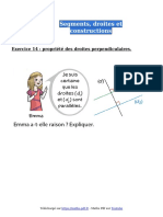 Segments Droites Et Constructions Exercice 14 Sixieme