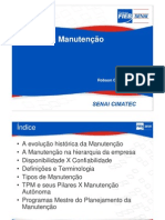 1 - Gestão da Manutenção - SENAI - Mecatrônica - Robson Carlos Rosario Jr