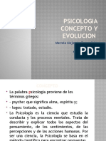 PSICOLOGIA, Concepto y Evolucion