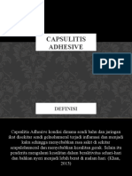 program fisioterapi pada CAPSULITIS ADHESIVE