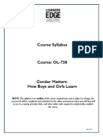 gender matters syllabus