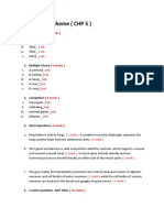 Bio Marking Scheme (CHP 5) : 1. True/ False