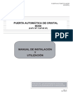 Manual Puertas Automaticas de Cristal Sps
