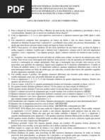 Lista de Exercícios - 23.05