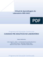 Cuidados Pré-Analíticos No Laboratório de Análises Clínicas